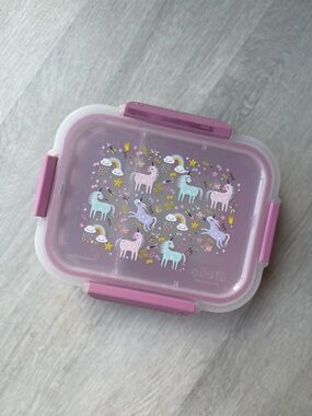 Pink Unicorn Kids Lunchbox Food Storage Container